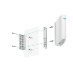 Ajax AJ-CURTAINPROTECT-W Detector PIR tipo cortina - Grado 2 - Inalámbrico 868 MHz Jeweller - Alcance detección 6~15 m