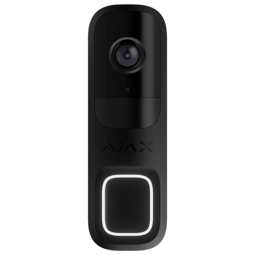 Ajax AJ-DOORBELL-4-B Doorbell 4 MP con IA integrada - Detector PIR alcance hasta 4 m - Audio bidireccional con