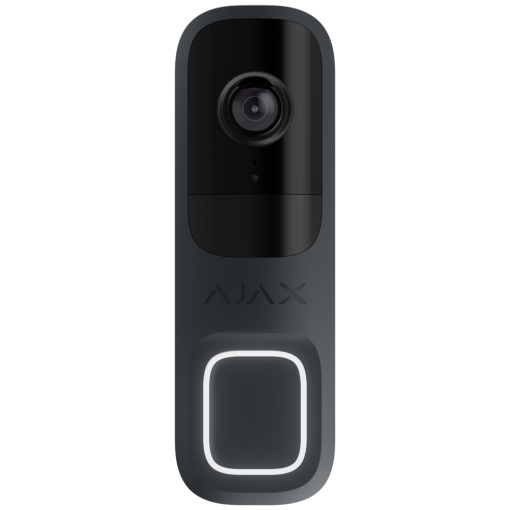 Ajax AJ-DOORBELL-4-GRA Doorbell 4 MP con IA integrada - Detector PIR alcance hasta 4 m - Audio bidireccional con