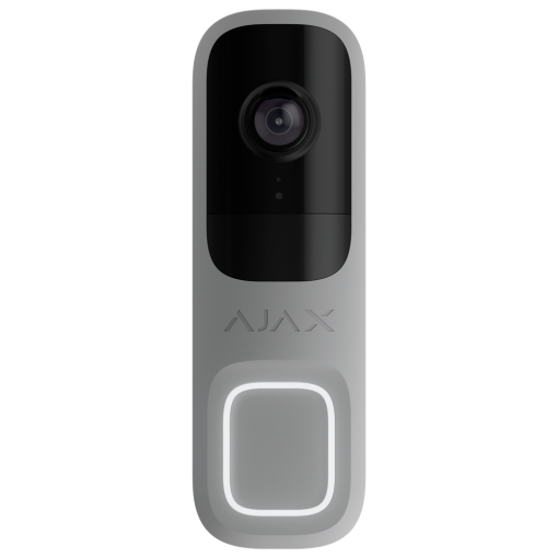 Ajax AJ-DOORBELL-4-GRE Doorbell 4 MP con IA integrada - Detector PIR alcance hasta 4 m - Audio bidireccional con