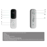 Ajax AJ-DOORBELL-4-GRE Doorbell 4 MP con IA integrada - Detector PIR alcance hasta 4 m - Audio bidireccional con