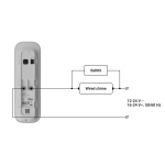 Ajax AJ-DOORBELL-4-GRE Doorbell 4 MP con IA integrada - Detector PIR alcance hasta 4 m - Audio bidireccional con