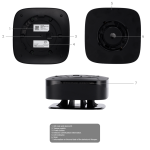 Ajax AJ-FIREPROTECT2-C-RB-B Detector de CO - Baterías reemplazables - Inalámbrico 868 MHz Jeweller - Sirena 85 dB