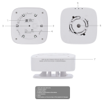 Ajax AJ-FIREPROTECT2-C-RB-W Detector de CO - Baterías reemplazables - Inalámbrico 868 MHz Jeweller - Sirena 85 dB