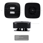 Ajax AJ-FIREPROTECT2-C-SB-B Detector de CO - Baterías integradas - Inalámbrico 868 MHz Jeweller - Sirena 85 dB incorporada