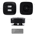 Ajax AJ-FIREPROTECT2-HC-SB-B Detector termovelocimétrico y CO - Baterías integradas - Inalámbrico 868 MHz Jeweller - Sirena