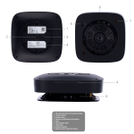 Ajax AJ-FIREPROTECT2-HSC-SB-B Detector de humo, termovelocimétrico y CO - Baterías integradas - Inalámbrico 868 MHz Jeweller
