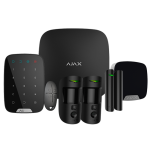 Ajax AJ-HUB2KIT-DP-PRO-B Kit de alarma profesional - Certificado Grado 2 - Comunicación Ethernet y dual SIM GPRS -
