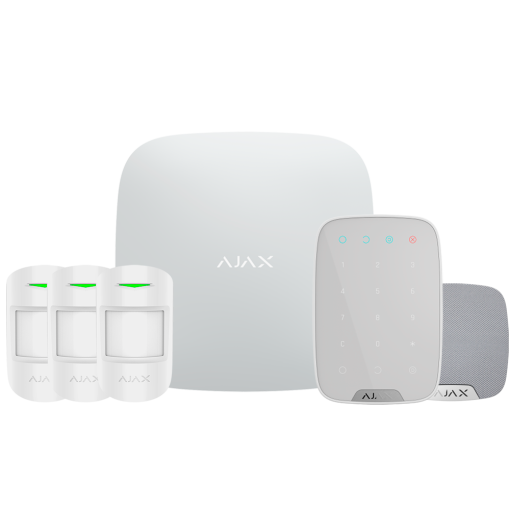 Ajax AJ-HUBKIT-RENOVE1-W Kit de alarma profesional - Certificado Grado 2 - Comunicación Ethernet y GPRS - Inalámbrico