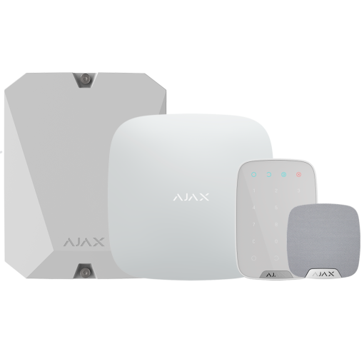 Ajax AJ-HUBKIT-RENOVE2-W Kit de alarma profesional - Certificado Grado 2 - Comunicación Ethernet y GPRS - Inalámbrico