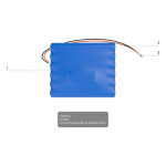 Ajax AJ-INTERNALBATTERY-RB-64V36AH Batería interna recargable - Conector para conectar a Hub BP incorporado - Hasta 8 meses en
