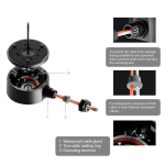 Ajax AJ-JUNCTIONBOX-W Caja de conexiones - Para cámaras Bullet, Domo y Turret Ajax - Apto para uso exterior -