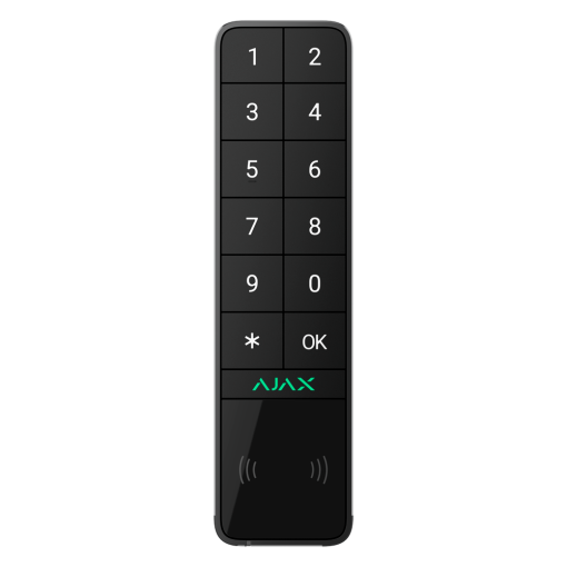 Ajax AJ-KEYPADOUTDOOR-B Teclado para exterior IP66/IK08 con lector RFID - Armado/desarmado total o por grupos -