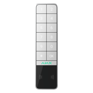 Ajax AJ-KEYPADOUTDOOR-W Teclado para exterior IP66/IK08 con lector RFID - Armado/desarmado total o por grupos -