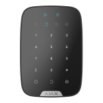 Ajax AJ-KEYPADPLUS-B Teclado independiente con lector RFID - Grado 2 - Inalámbrico 868 MHz Jeweller - Armado