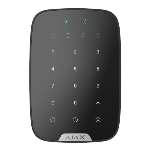 Ajax AJ-KEYPADPLUS-B Teclado independiente con lector RFID - Grado 2 - Inalámbrico 868 MHz Jeweller - Armado