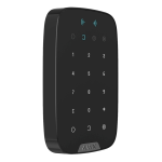 Ajax AJ-KEYPADPLUS-B Teclado independiente con lector RFID - Grado 2 - Inalámbrico 868 MHz Jeweller - Armado