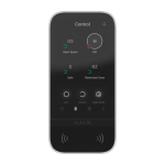 Ajax AJ-KEYPADTOUCHSCREEN-W Teclado con pantalla táctil y RFID - Grado 2 - Inalámbrico 868 MHz Jeweller - Armado/desarmado