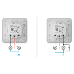 Ajax AJ-LIGHTCORE-2G-VERT Relé para interruptor inteligente doble vertical - Inalámbrico 868 MHz Jeweller - Alcance de