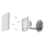 Ajax AJ-LIGHTCORE-DIMMER Relé interruptor de luz inteligente regulable - Inalámbrico 868 MHz Jeweller - Alcance de