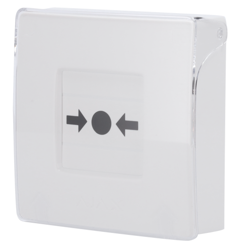 Ajax AJ-MANUALCALLPOINT-WHITE Botón manual de alarma de incendio blanco - Inalámbrico 868 MHz Jeweller - Botón alarma