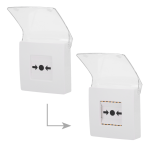 Ajax AJ-MANUALCALLPOINT-WHITE Botón manual de alarma de incendio blanco - Inalámbrico 868 MHz Jeweller - Botón alarma