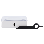 Ajax AJ-MANUALCALLPOINT-WHITE Botón manual de alarma de incendio blanco - Inalámbrico 868 MHz Jeweller - Botón alarma