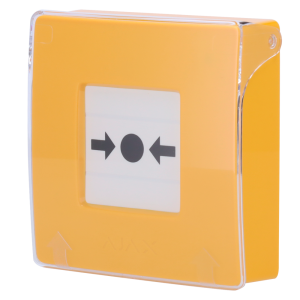 Ajax AJ-MANUALCALLPOINT-YELLOW Botón manual de alarma de incendio amarillo - Inalámbrico 868 MHz Jeweller - Botón alarma
