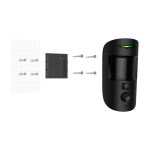 Ajax AJ-MOTIONCAM-HDR-B Fotodetector - Grado 2 - Sustituye a AJ-MOTIONCAM-B - Tecnología HDR - Envío de imágenes hasta