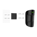 Ajax AJ-MOTIONPROTECT-B Detector PIR - Grado 2 - Inalámbrico 868 MHz Jeweller - Rango de detección hasta 12 m -