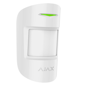 Ajax AJ-MOTIONPROTECTPLUS-W Detector PIR - Grado 2 - Doble tecnología: PIR y microondas banda K - Inalámbrico 868 MHz