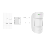 Ajax AJ-MOTIONPROTECTPLUS-W Detector PIR - Grado 2 - Doble tecnología: PIR y microondas banda K - Inalámbrico 868 MHz