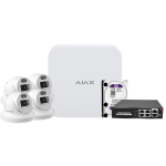 Ajax AJ-NVRKIT108T-4 Kit de videovigilancia Ajax - Grabador Ajax de 8 canales - 4 cámaras turret de 4 Mpx Safire