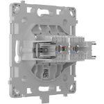 Ajax AJ-OUTLETCORE-LAN-B Enchufe Ethernet con dos puertos - Compatible con cables CAT.6 y CAT.5e - Transmisión de datos
