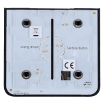 Ajax AJ-SIDEBUTTON-1G2W-B-VERT Panel táctil para un interruptor de luz vertical - Compatibilidad AJ-LIGHTCORE-1G-VERT /