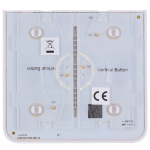 Ajax AJ-SIDEBUTTON-1G2W-W-VERT Panel táctil para un interruptor de luz vertical - Compatibilidad AJ-LIGHTCORE-1G-VERT /