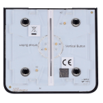 Ajax AJ-SIDEBUTTON-2G-B-VERT Panel táctil para interruptor de luz doble - Compatible con AJ-LIGHTCORE-2G-VERT -