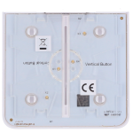 Ajax AJ-SIDEBUTTON-2G-W-VERT Panel táctil para interruptor doble vertical - Compatible con AJ-LIGHTCORE-2G-VERT -