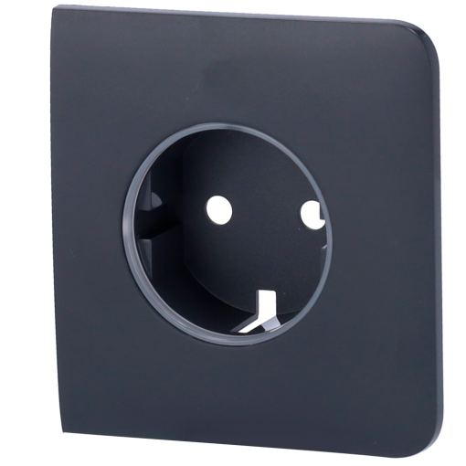 Ajax AJ-SIDECOVER-GRA Tapa lateral para enchufe básico tipo F - Compatible con AJ-OUTLETCORE-BASIC - Protección
