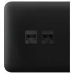 Ajax AJ-SIDECOVER-LAN-B Tapa lateral para enchufe Ethernet - Compatible con AJ-OUTLETCORE-LAN-W - Requiere marco