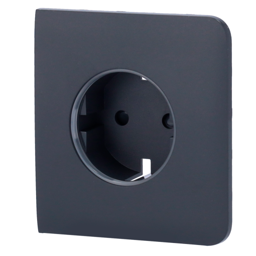 Ajax AJ-SIDECOVER-SMART-GRA Tapa lateral para enchufe inteligente tipo F - Compatible con AJ-OUTLETCORE-SMART - Indicador