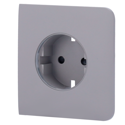 Ajax AJ-SIDECOVER-SMART-GRE Tapa lateral para enchufe inteligente tipo F - Compatible con AJ-OUTLETCORE-SMART - Indicador