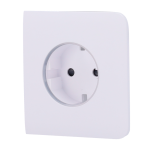 Ajax AJ-SIDECOVER-SMART-W Tapa lateral para enchufe inteligente tipo F - Compatible con AJ-OUTLETCORE-SMART - Indicador