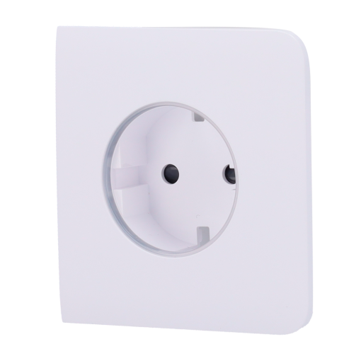 Ajax AJ-SIDECOVER-SMART-W Tapa lateral para enchufe inteligente tipo F - Compatible con AJ-OUTLETCORE-SMART - Indicador