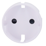 Ajax AJ-SIDECOVER-SMART-W Tapa lateral para enchufe inteligente tipo F - Compatible con AJ-OUTLETCORE-SMART - Indicador