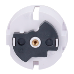 Ajax AJ-SIDECOVER-SMART-W Tapa lateral para enchufe inteligente tipo F - Compatible con AJ-OUTLETCORE-SMART - Indicador