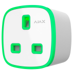 Ajax AJ-SOCKET-G-W Enchufe inteligente tipo G con control remoto - Inalámbrico 868 MHz Jeweller - Antena interna