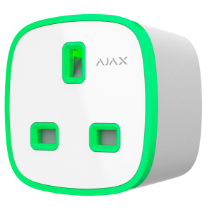 Ajax AJ-SOCKET-G-W Enchufe inteligente tipo G con control remoto - Inalámbrico 868 MHz Jeweller - Antena interna