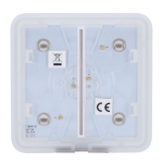 Ajax AJ-SOLOBUTTON-2G-FOG Panel táctil para interruptor de luz doble - Compatibilidad con AJ-LIGHTCORE-2G -