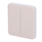 Ajax AJ-SOLOBUTTON-2G-IVO Panel táctil para interruptor de luz doble - Compatibilidad con AJ-LIGHTCORE-2G -